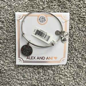 Alex and ani always in my heart silver charm bracelet